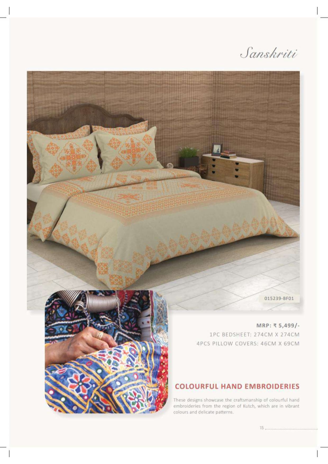015239-BF01 Colourful Hand Embroideries