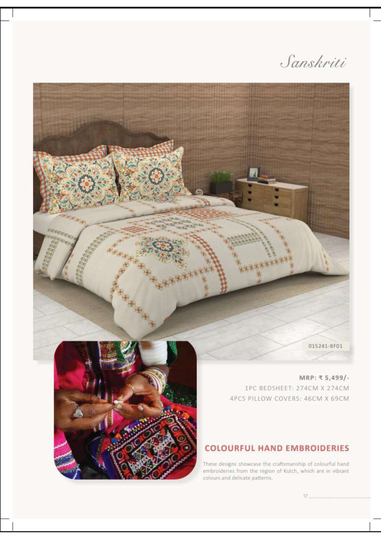 015241-BF01 Colourful Hand Embroideries