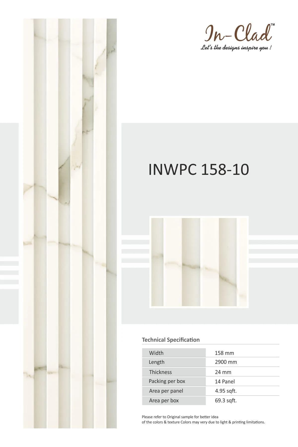 WPC Panel Code INWPC 158-10 Tile - Premium Quality Panels