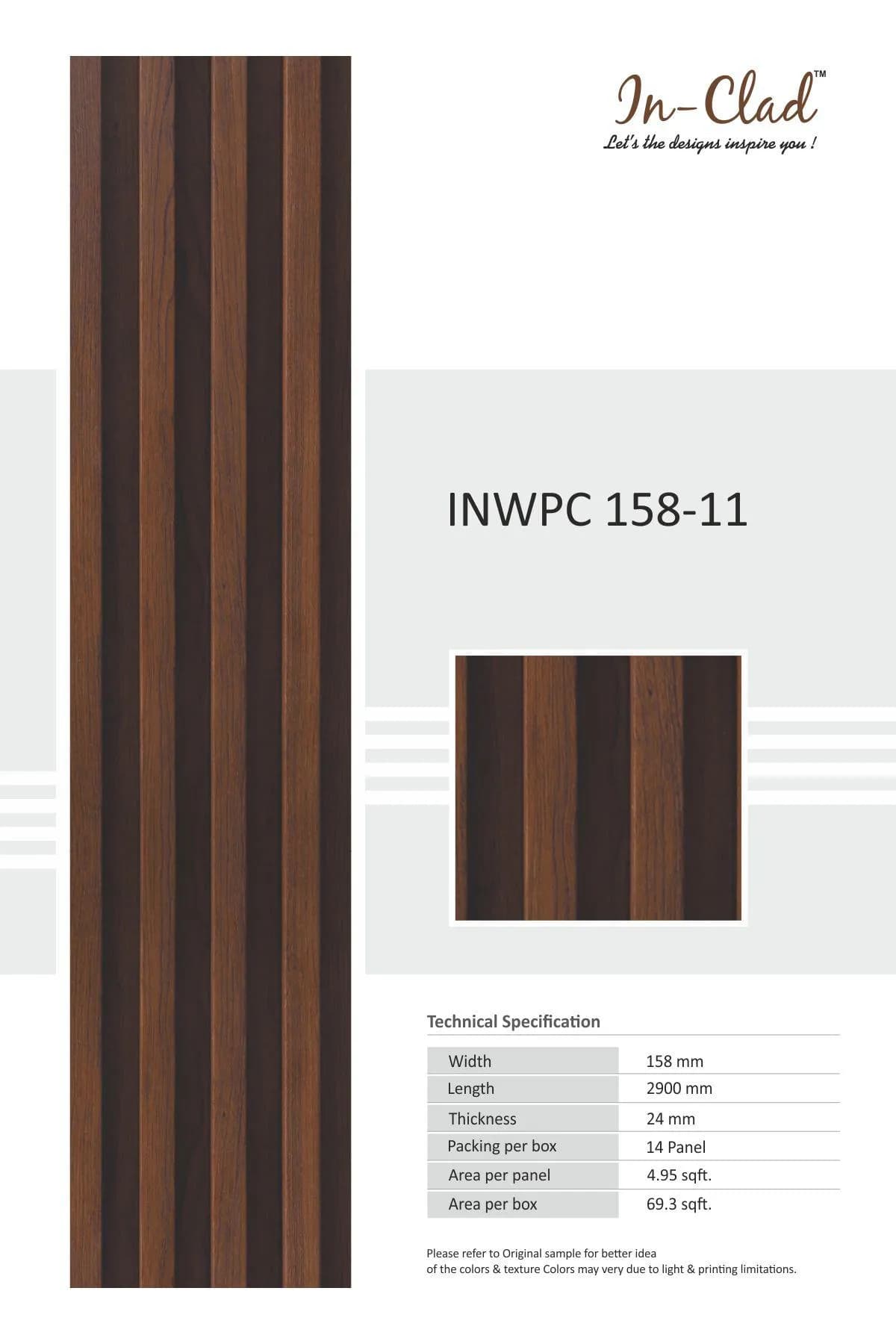 InWPC 158-11 Tile - Premium WPC Panel Code for Stunning Interiors