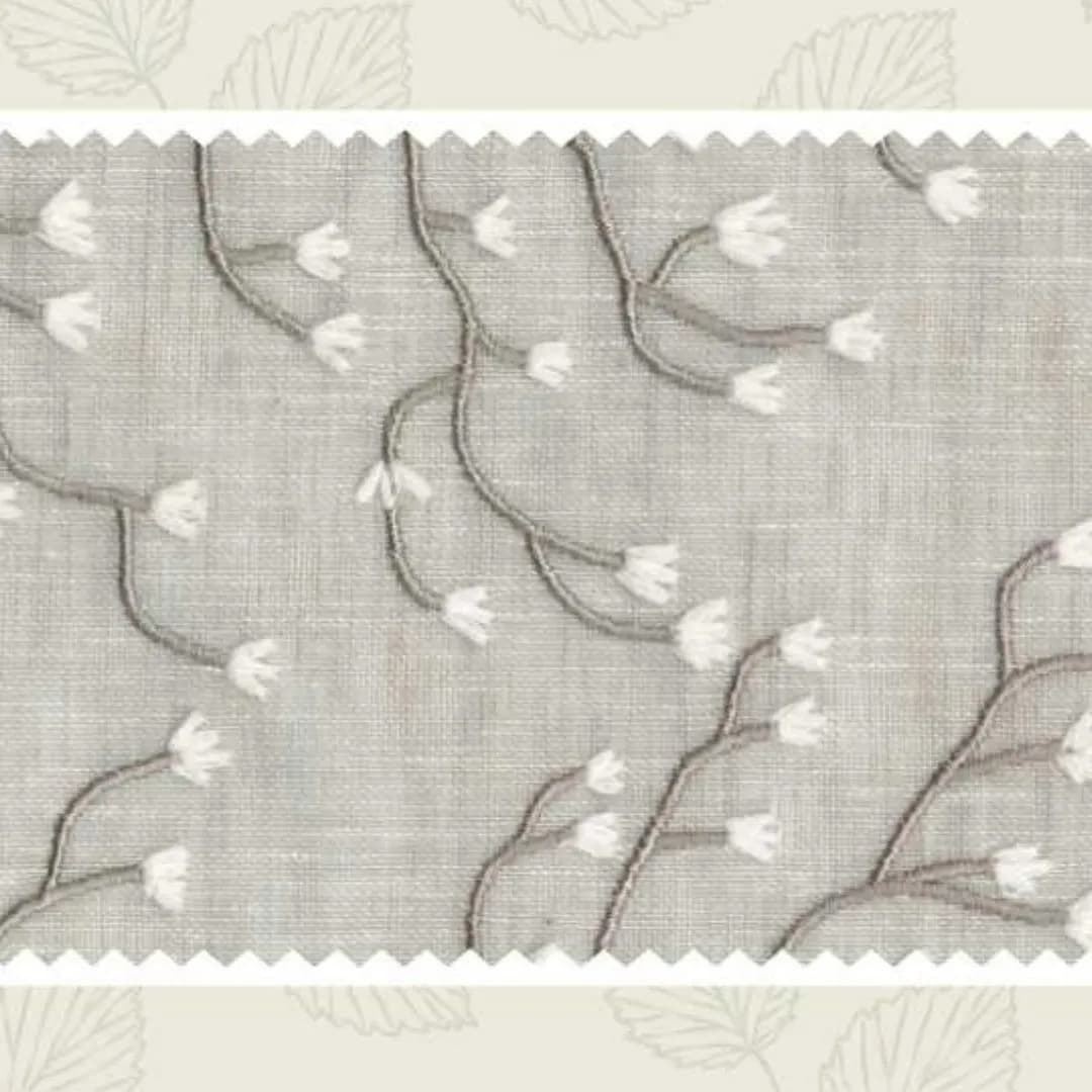 JACINTHA | NATUR16 Upholstery Fabric - Elegant Naturalia Embroidery