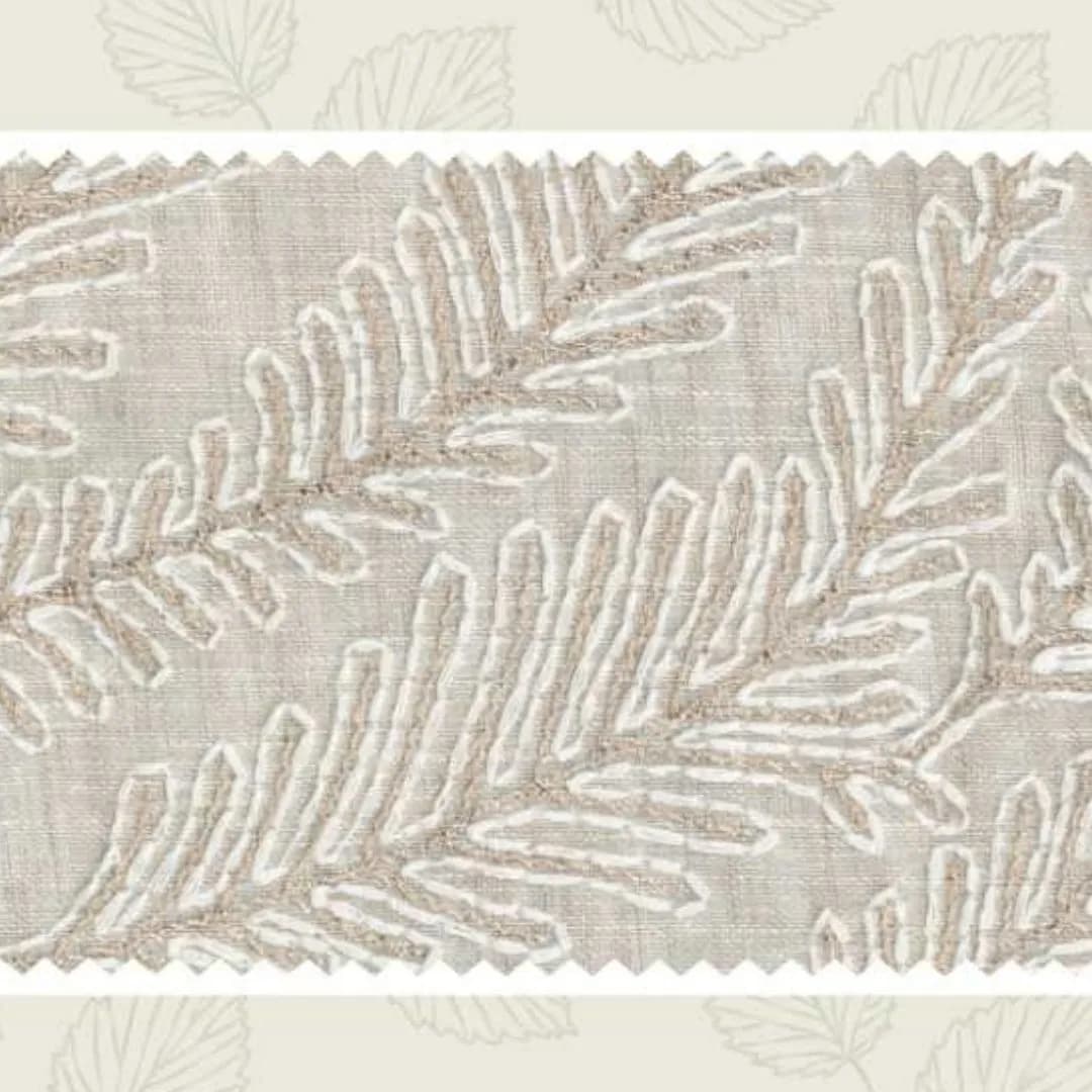LATIL | NATUR52 Upholstery Fabric - Elegant Naturalia Embroidery
