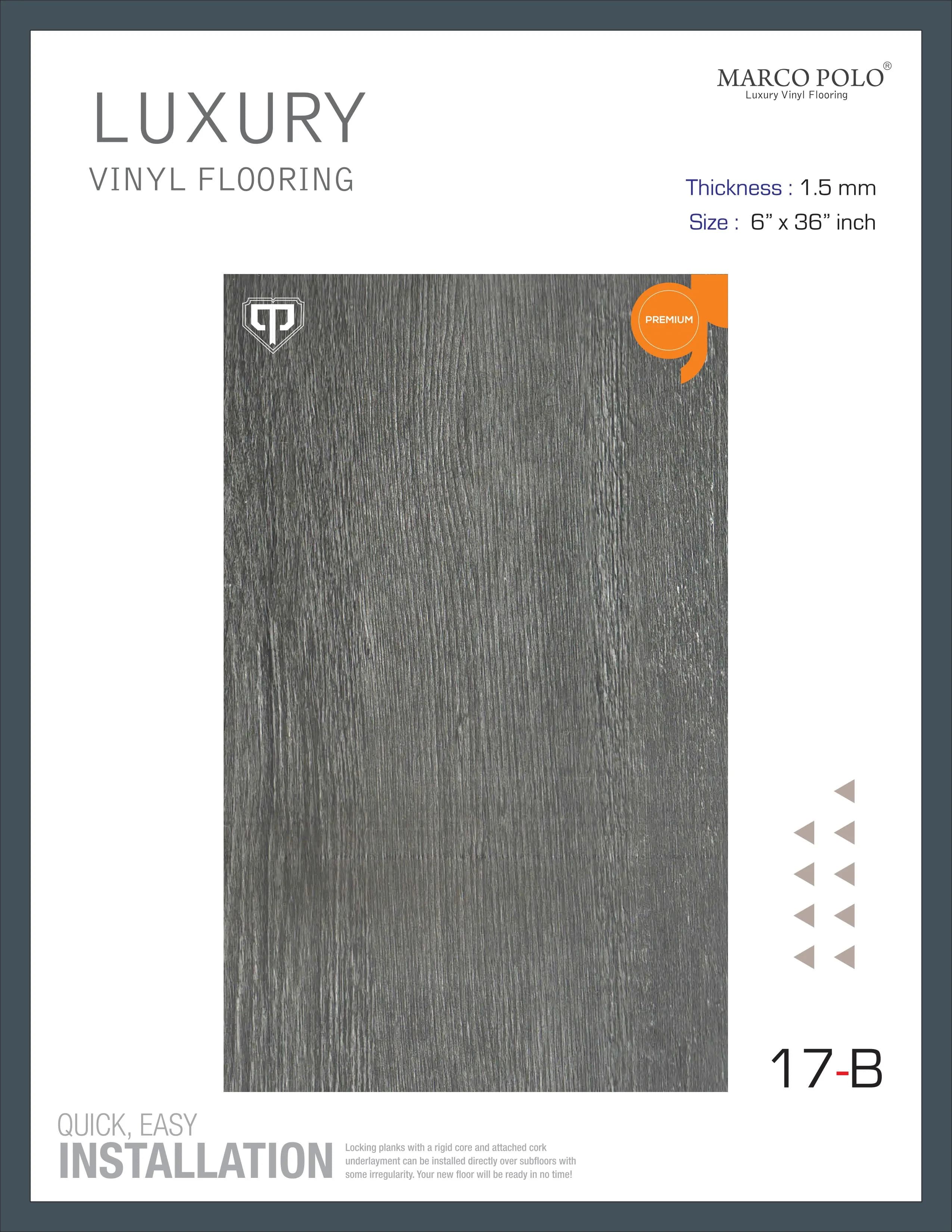 17-B Marcopolo PVC Plank Flooring | Durable, Stylish Flooring Option