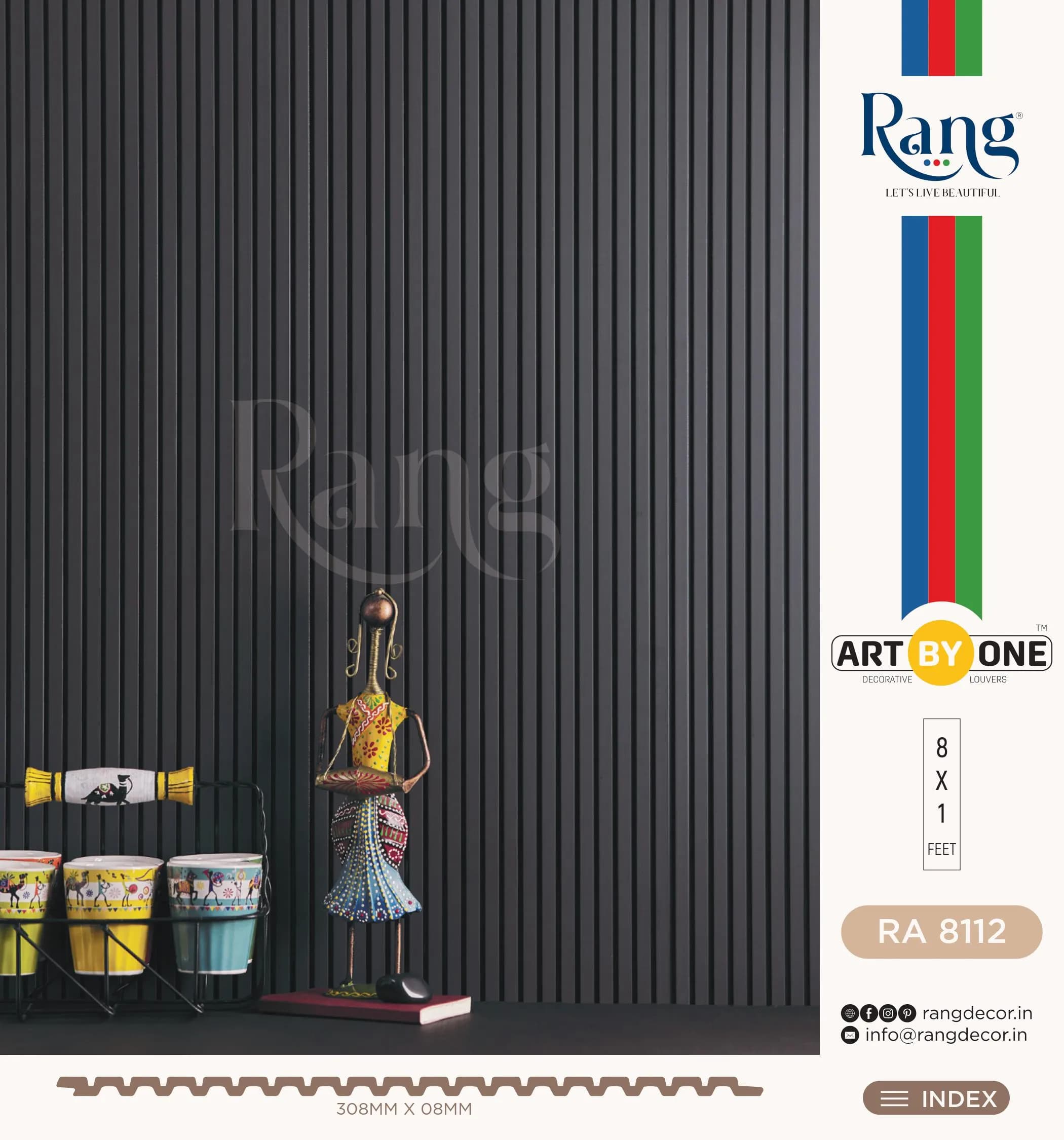 RA 8112 Charcoal Wall Panelling - Stylish Home Décor Solution