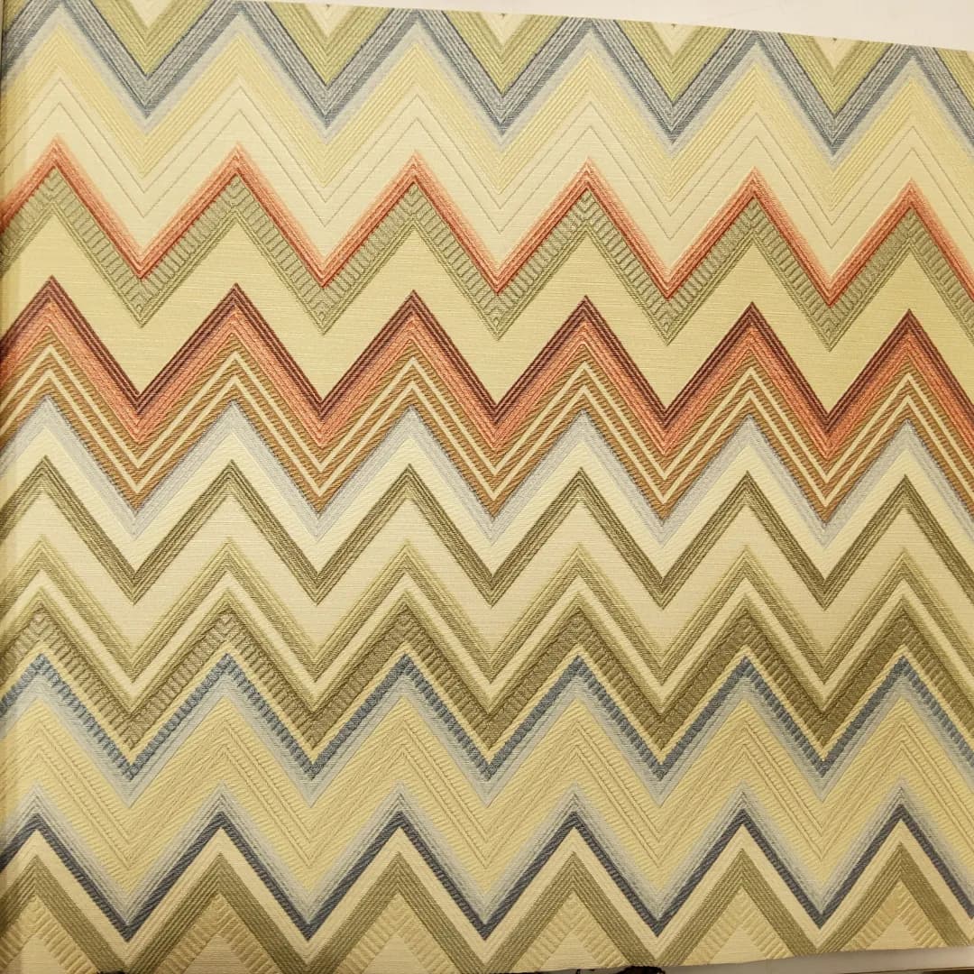 Missoni Home Zig Zag Designer Wallpaper - Bold & Vibrant  Meta Description: