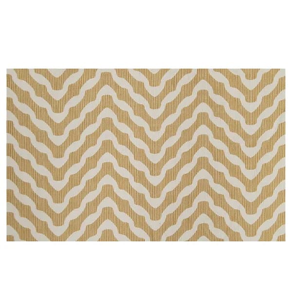 Quality Polo 100% Polyester Mustard Printed Linen Curtain SON-04