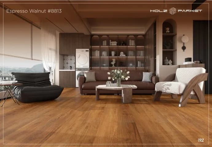 Espresso Walnut #8813 - Hybrid Laminate Flooring