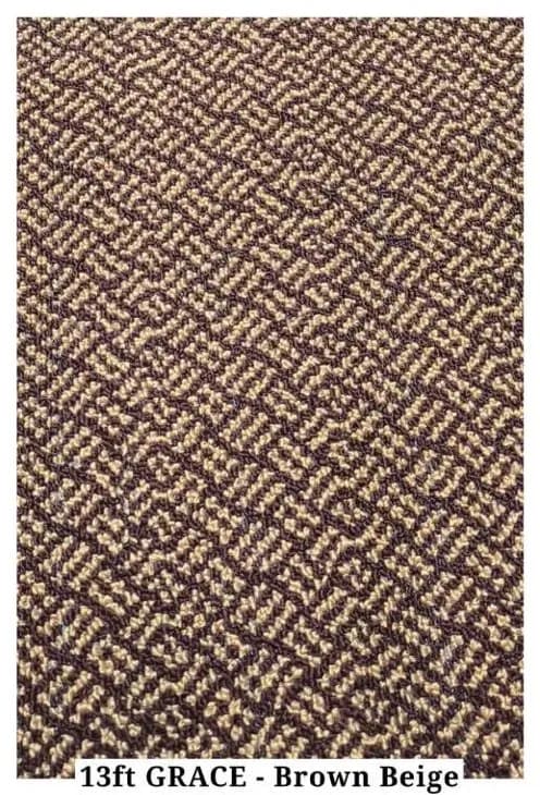 Pro Checkmate N 13ft Carpet Tile - Brown Beige