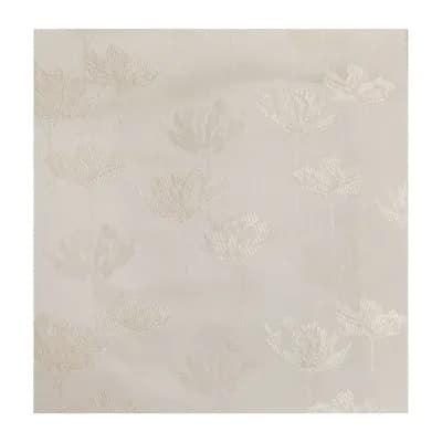 Elegant Ivory Polyester Curtain Fabric - Design 9451