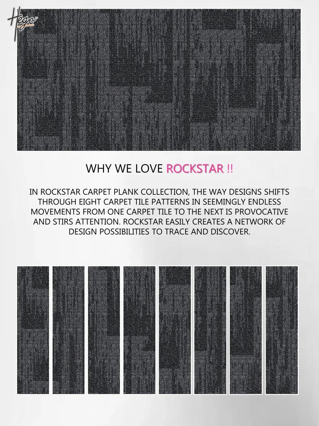 Hego Rockstar Carpet Tile - Durable & Stylish Flooring