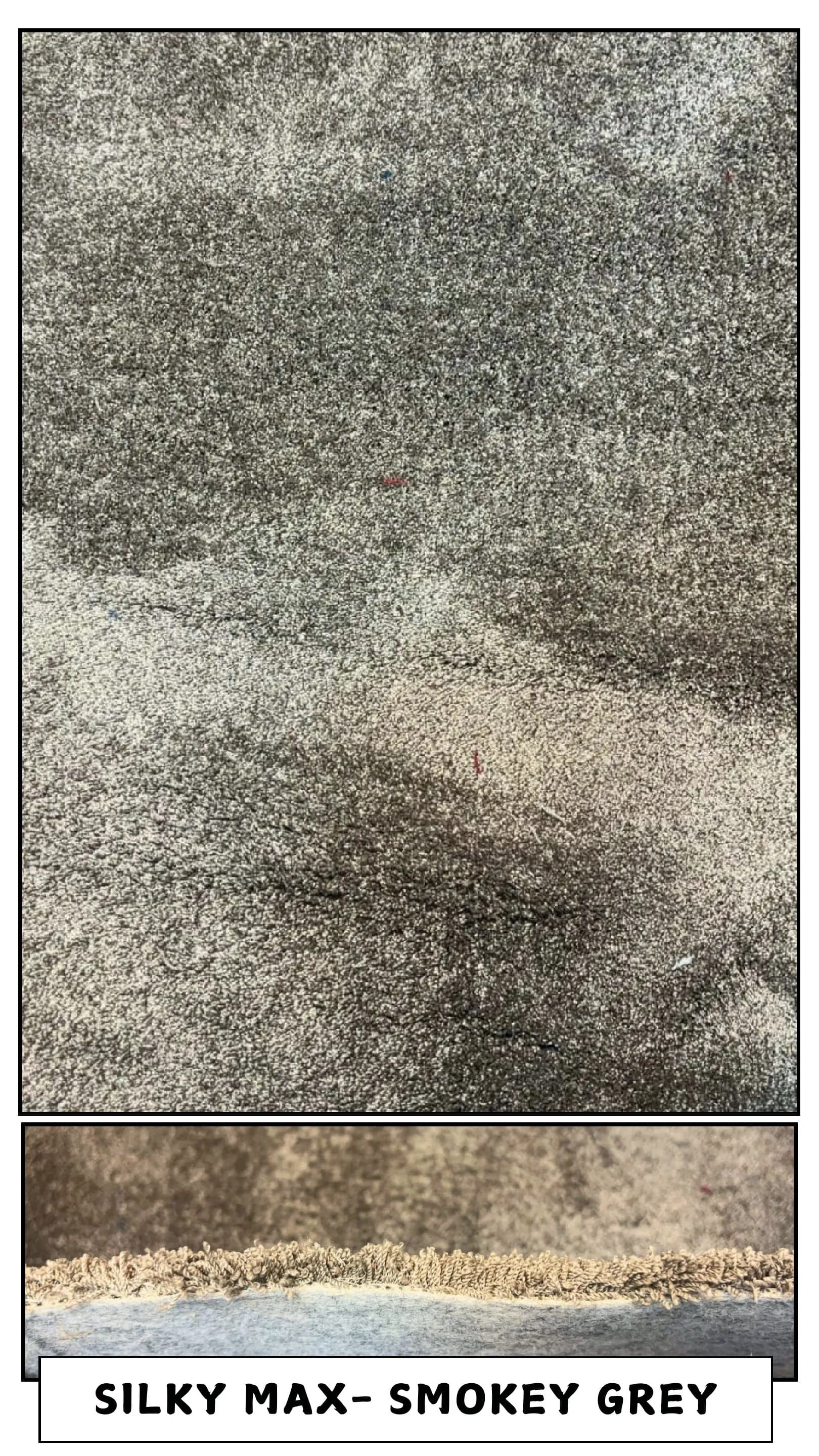 Silky Max Carpet Tile Smokey Grey - Durable & Elegant
