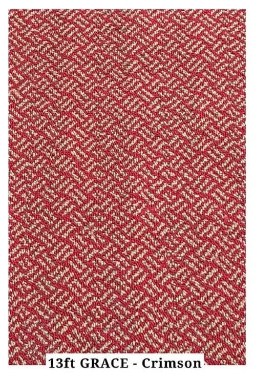 PRO CHECKMATE N 13FT-GRACE CARPET TILE - CRIMSON