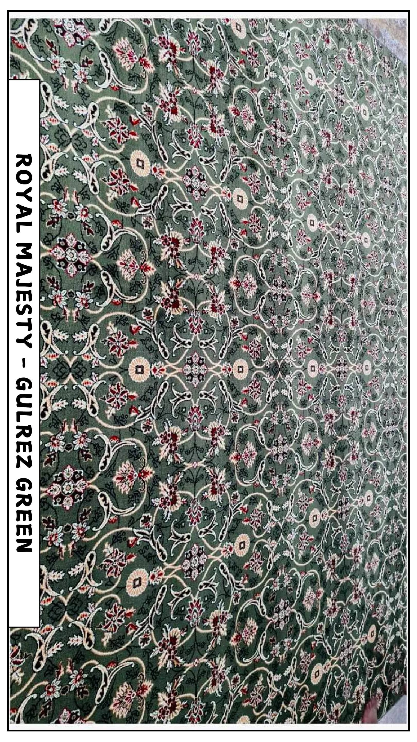Royal Majesty Green Carpet Tile - Elegant Flooring