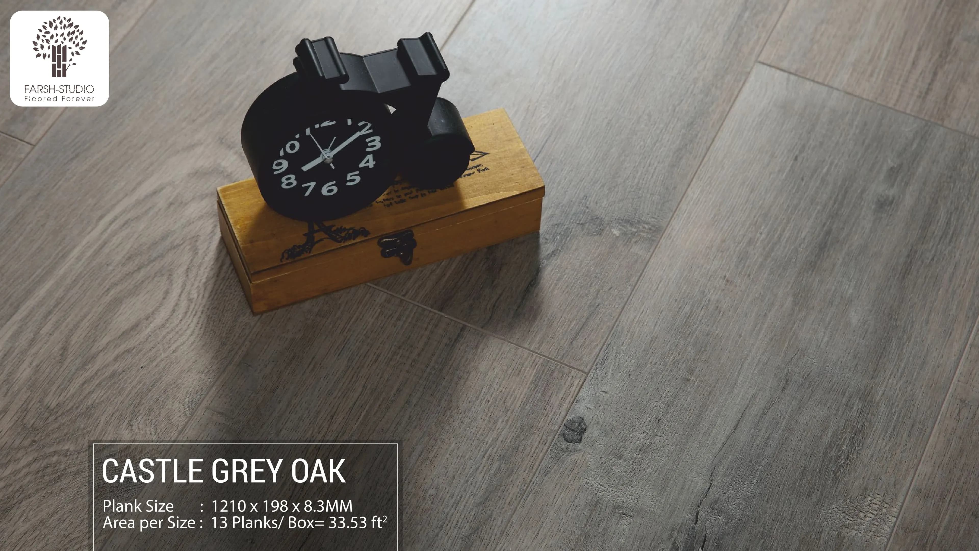 Castle Grey Oak - Farsh Elite Laminate Flooring 8.3mm