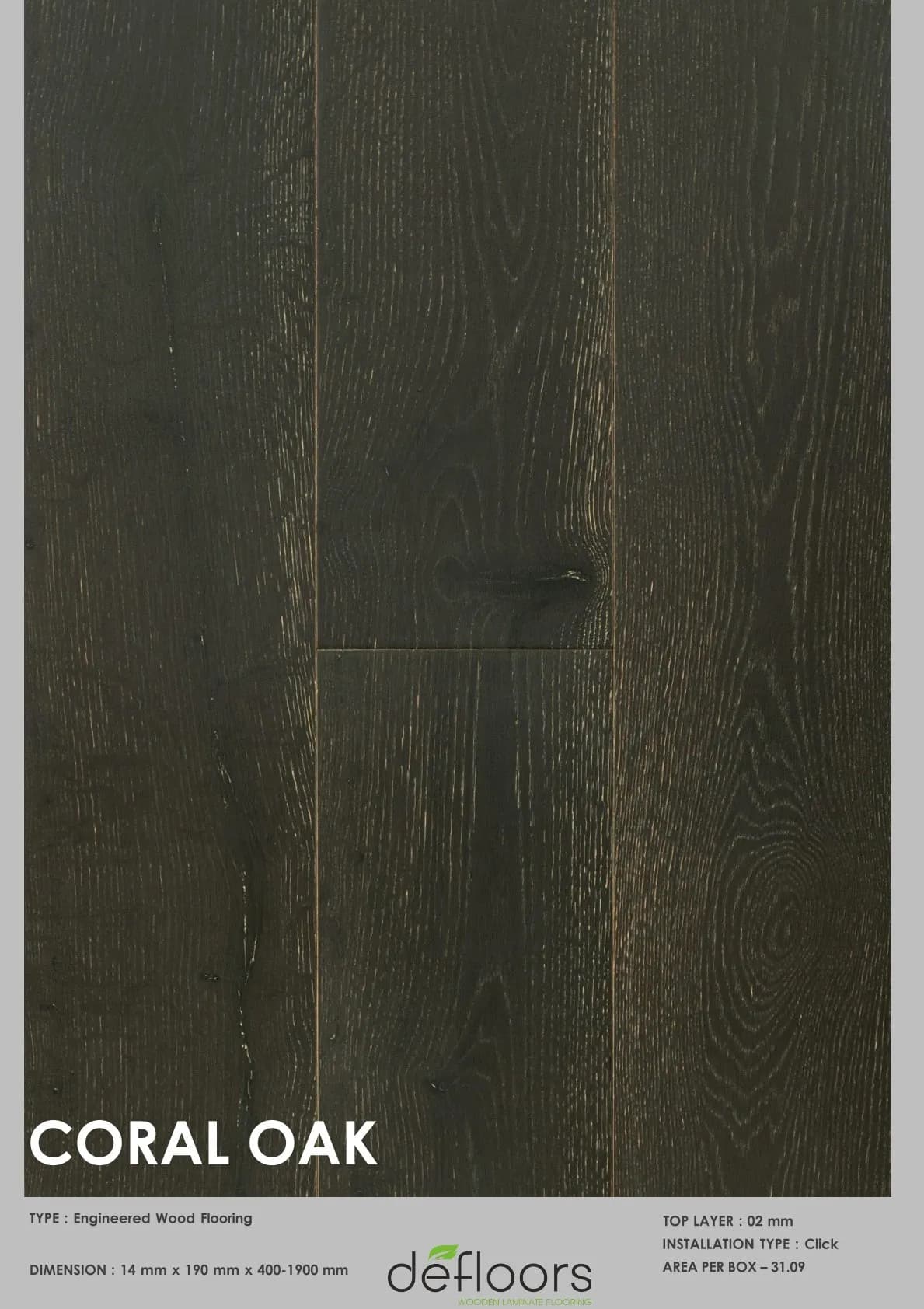 Coral oak -14mm Engineered Defloor Laminate Flooring