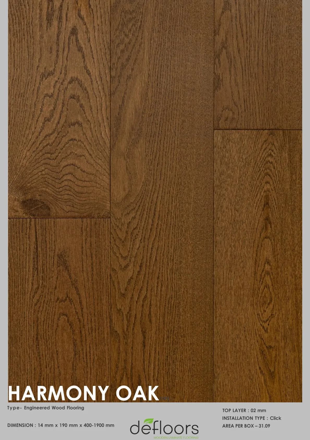 Harmony oak -14mm Engineered Defloor Laminate Flooring