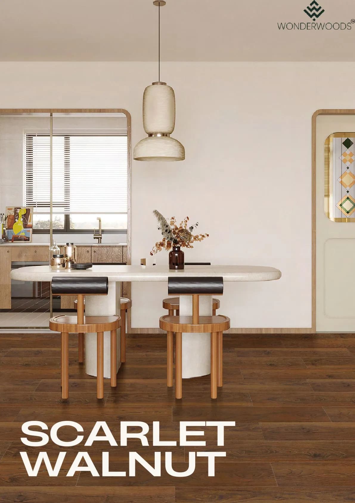 Scarlet Walnut 8mm Laminate Flooring – Origin Unique