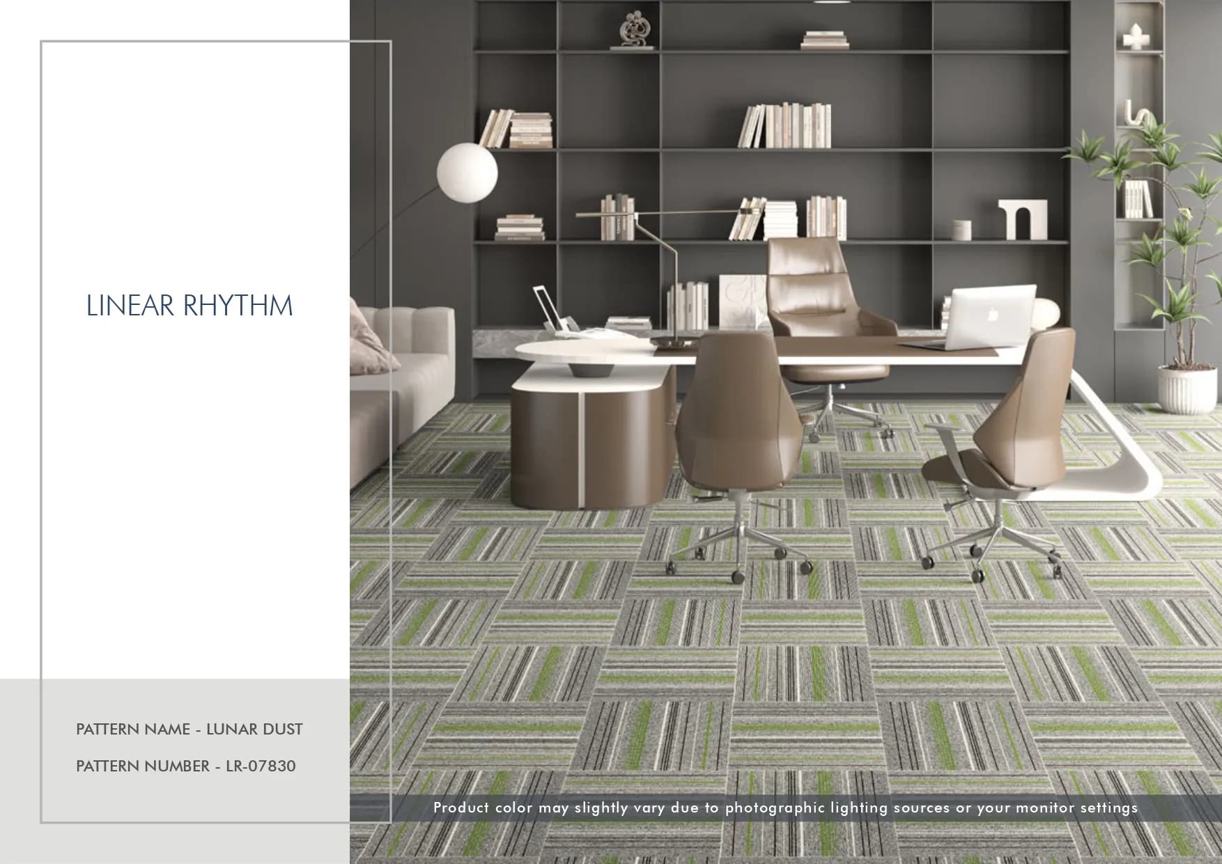 Linear Rhythm Carpet Tile - Lunar DustLR-07830