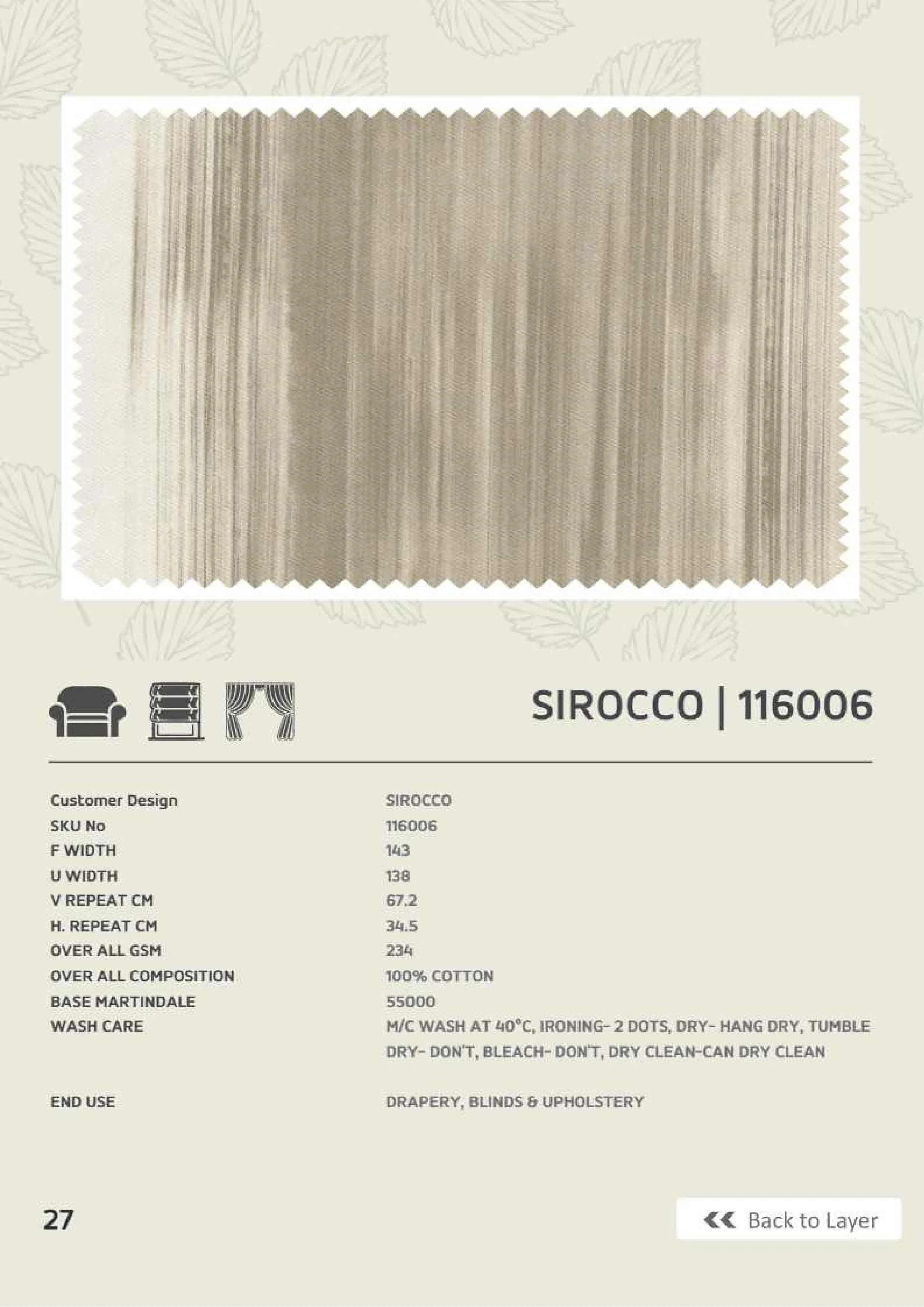 Sirocco 116066 Linen Fabric - Versatile & Durable Textile