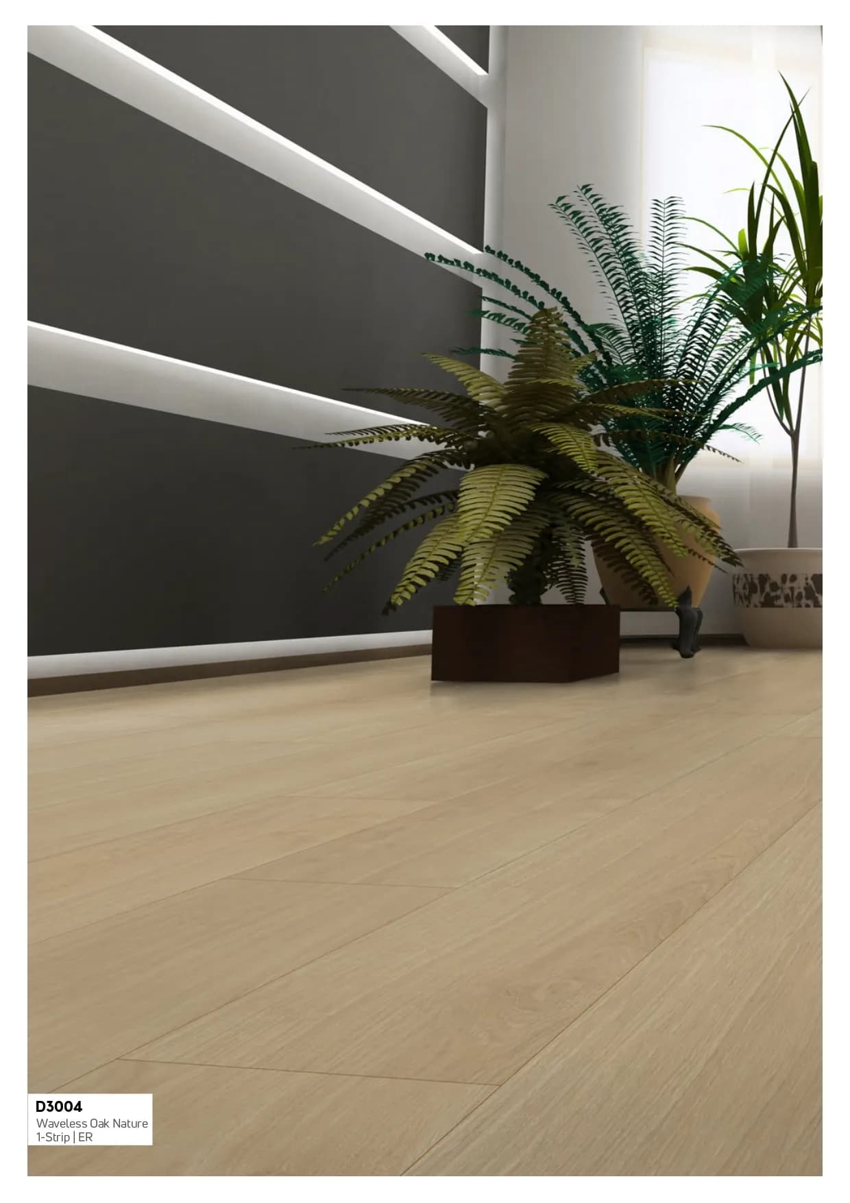 D3004 Waveless Oak Nature Exquisit Kronotex Laminate Wooden Flooring