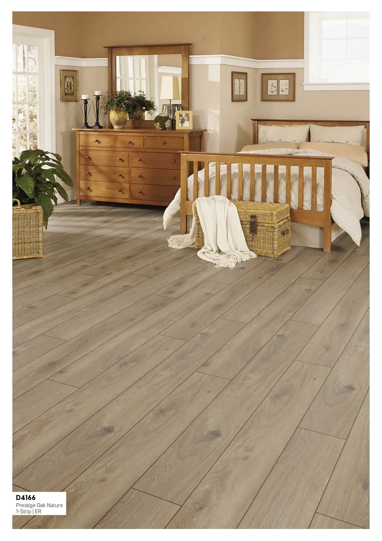 D4166 Prestige Oak Nature Exquisit Kronotex Laminate Wooden Flooring