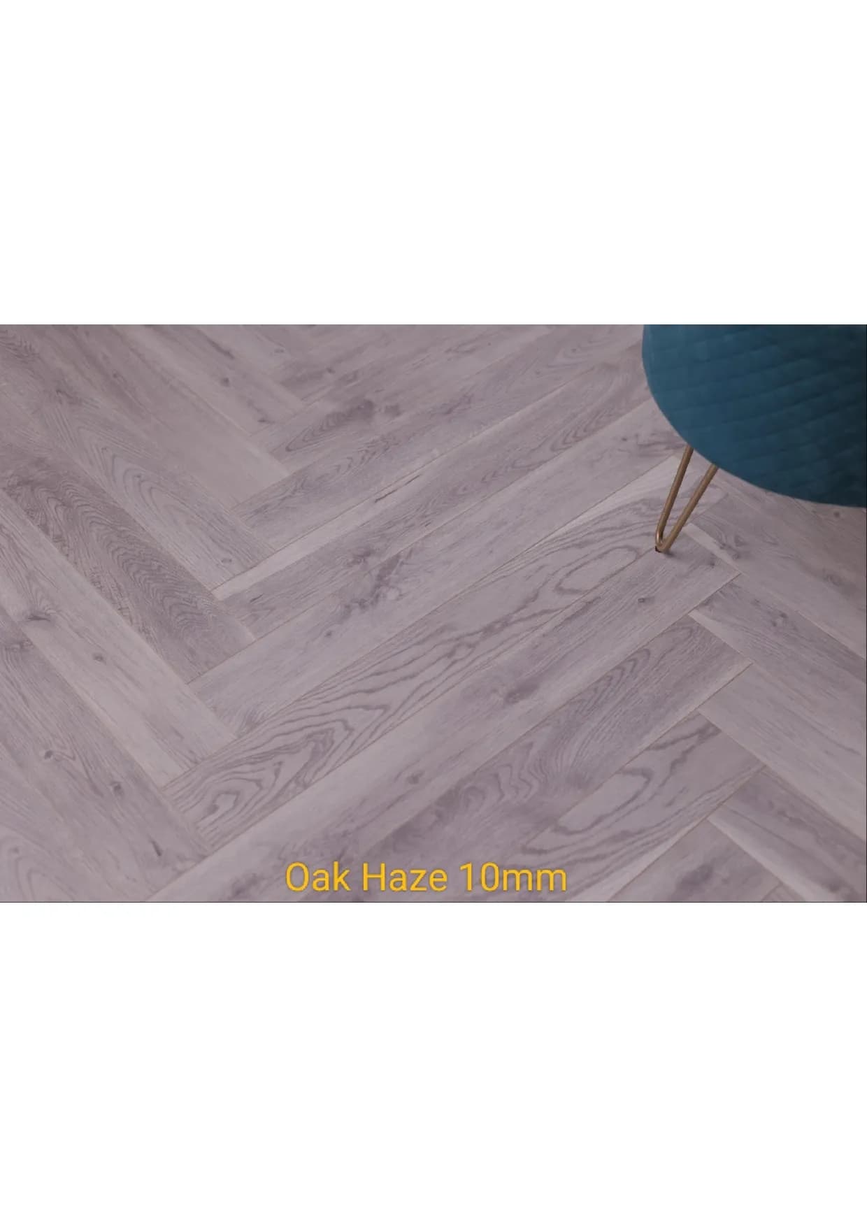 Oak Haze 10mm Krraft Herringbone Laminate Wooden Flooring