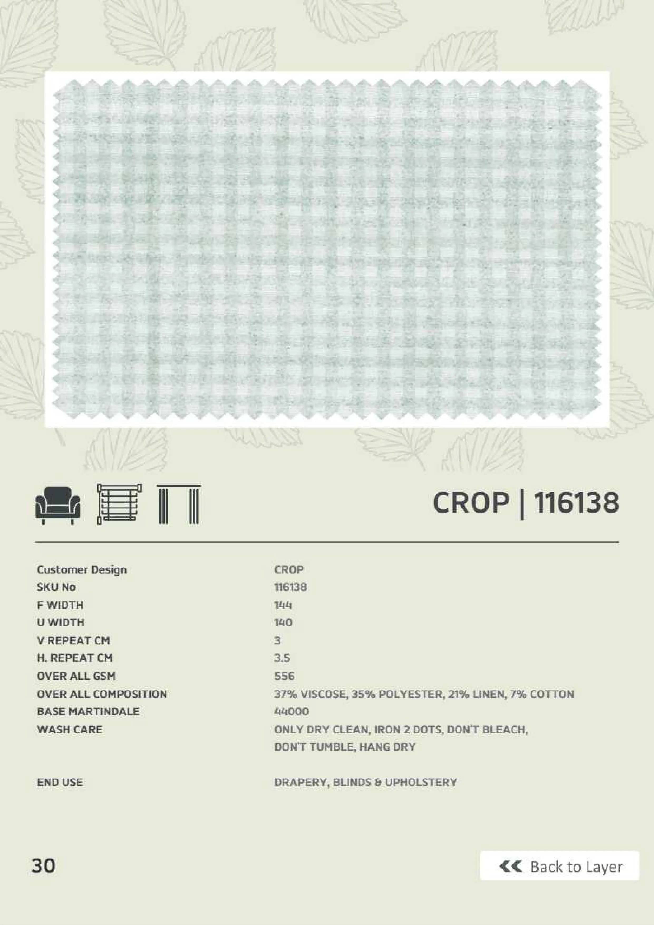 Crop 116138 Linen Fabric – Versatile & Durable Material