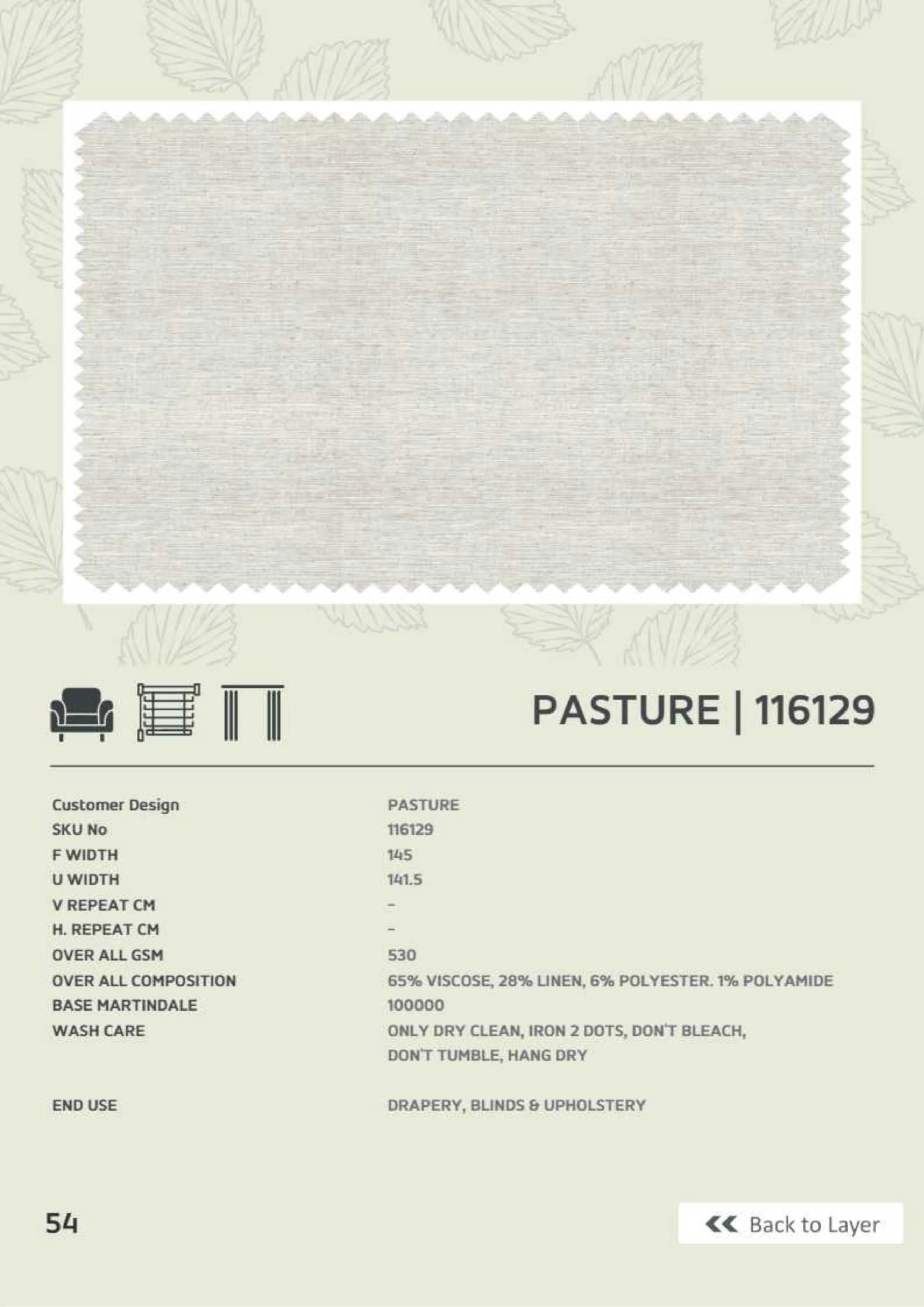 Pasture 116129 Premium Linen Fabric