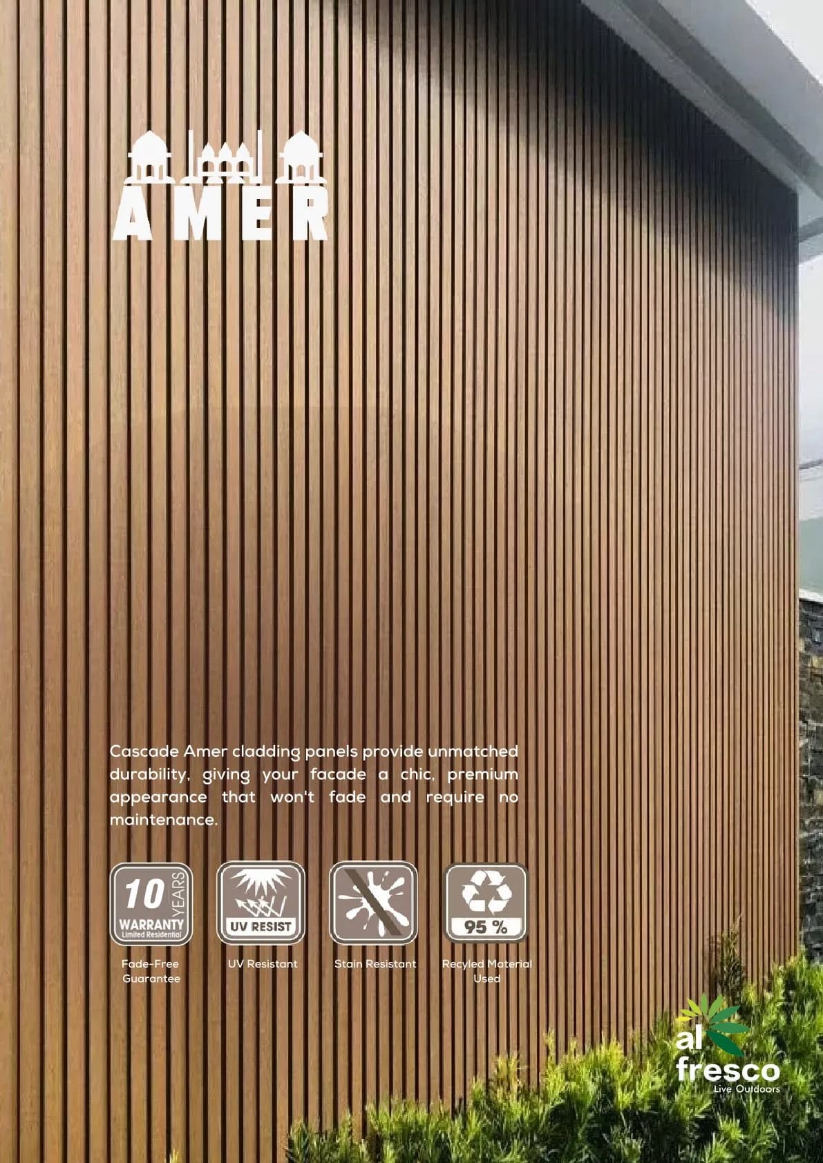 CASCADE AMER Wonderwood Wall Cladding – Stylish & Durable Panels