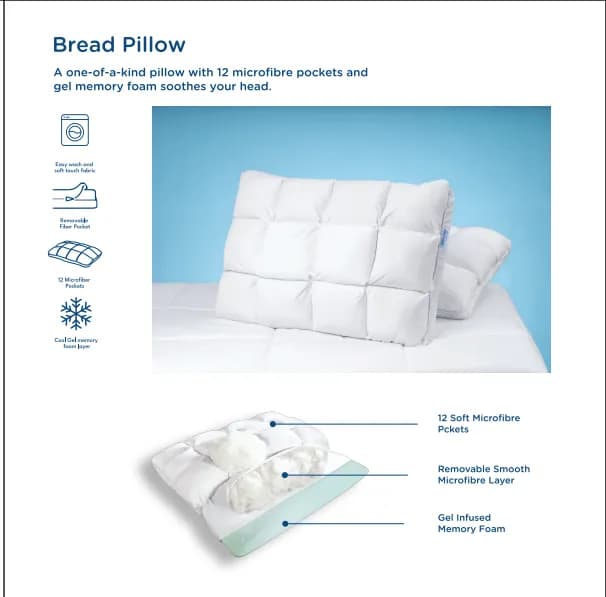 Nilkamal Dr Dreams- Bread Adjustable Pillow