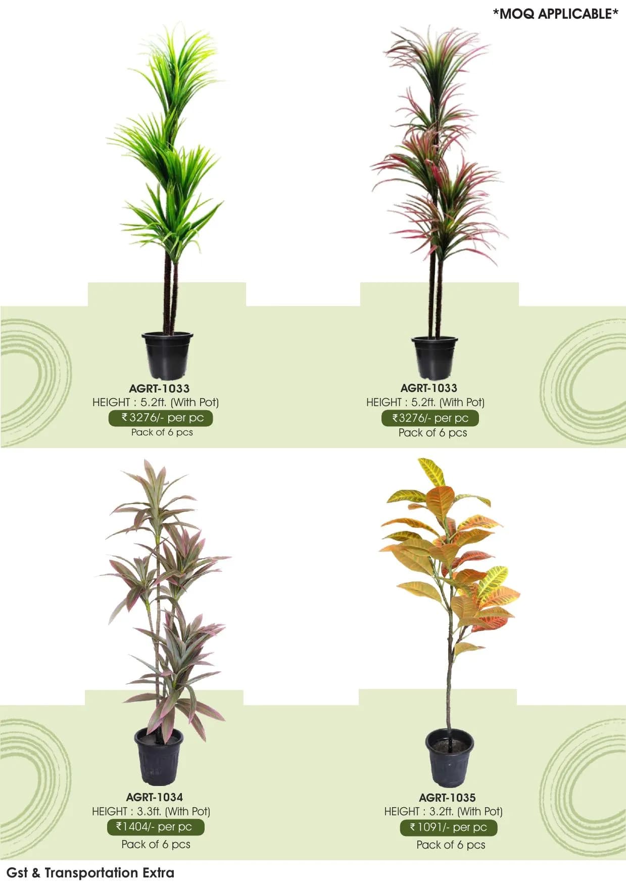 Green Revolution Artificial Plants - AGRT-1033