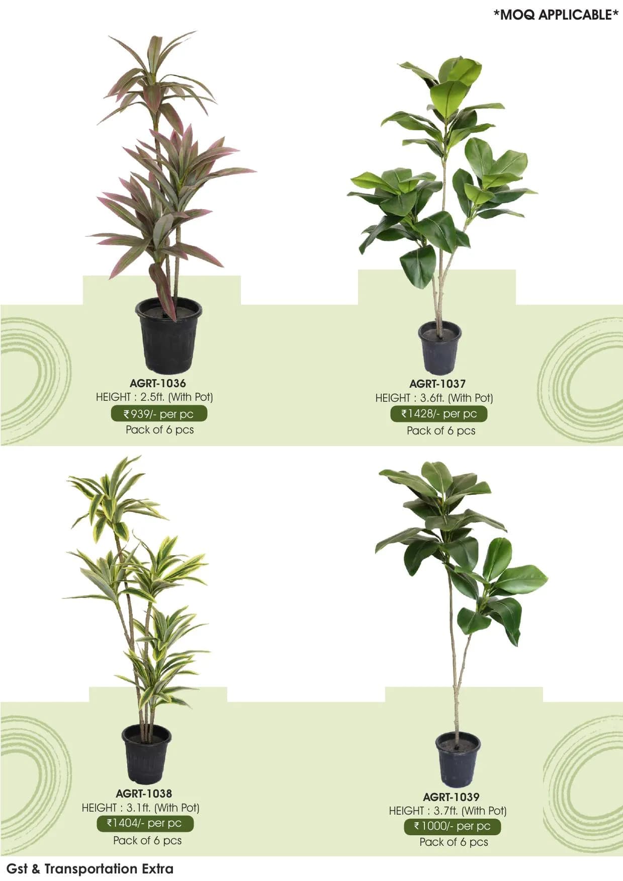Green Revolution Artificial Plants - AGRT-1036