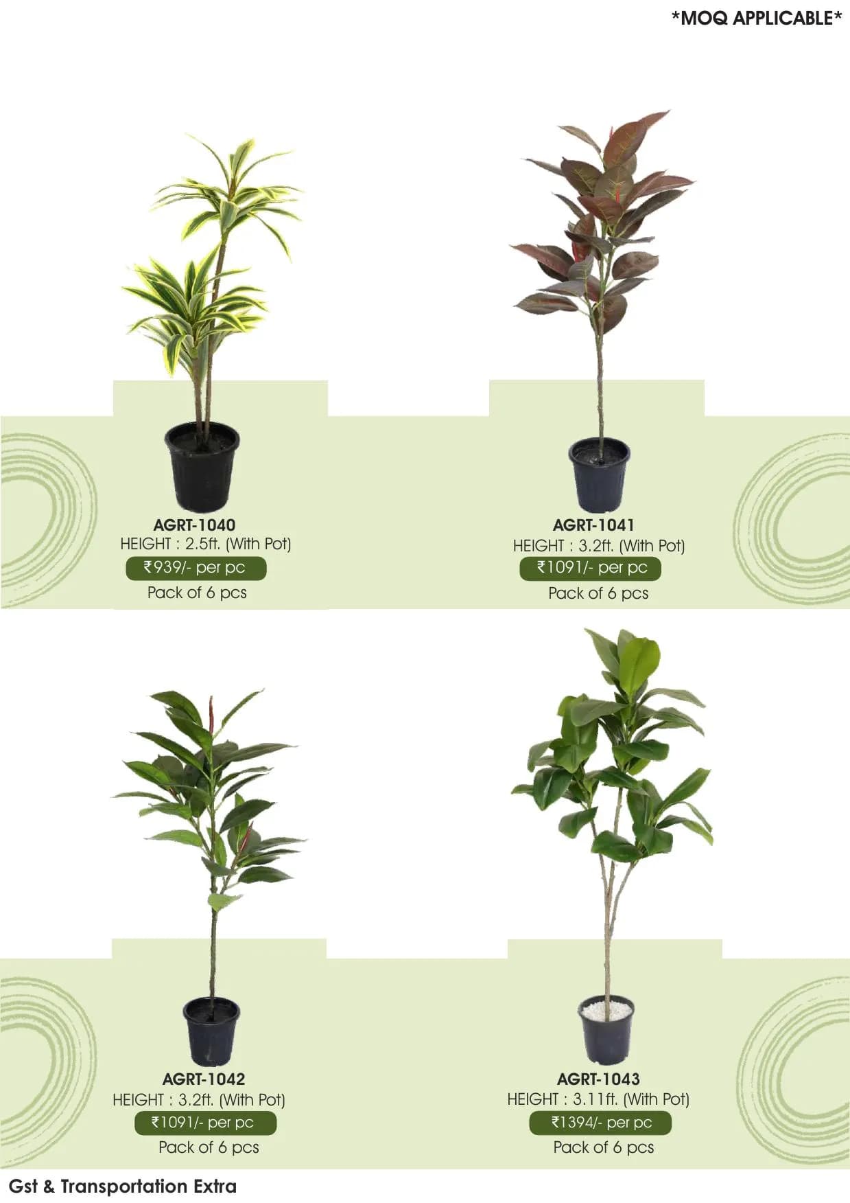Green Revolution Artificial Plants - AGRT-1040