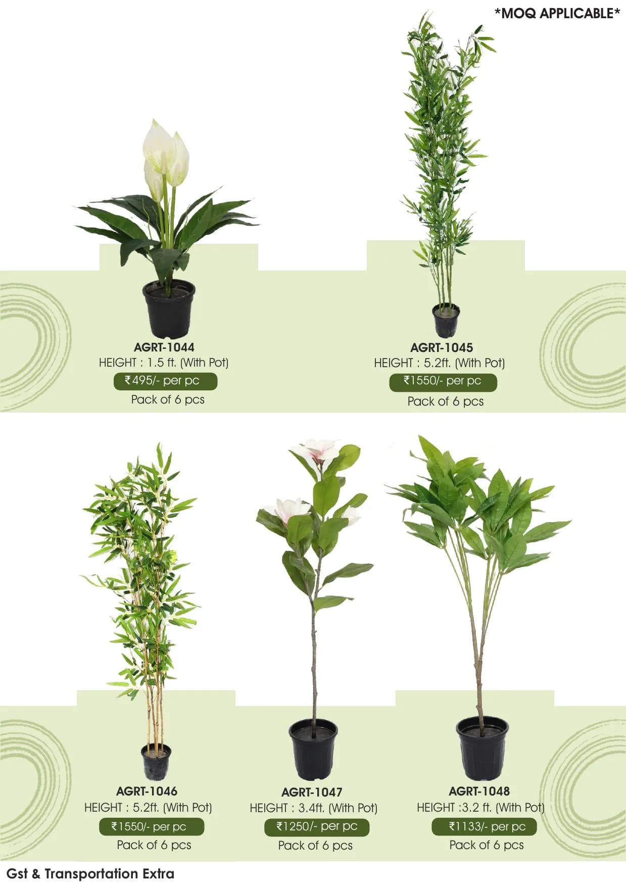 Green Revolution Artificial Plants - AGRT-1044