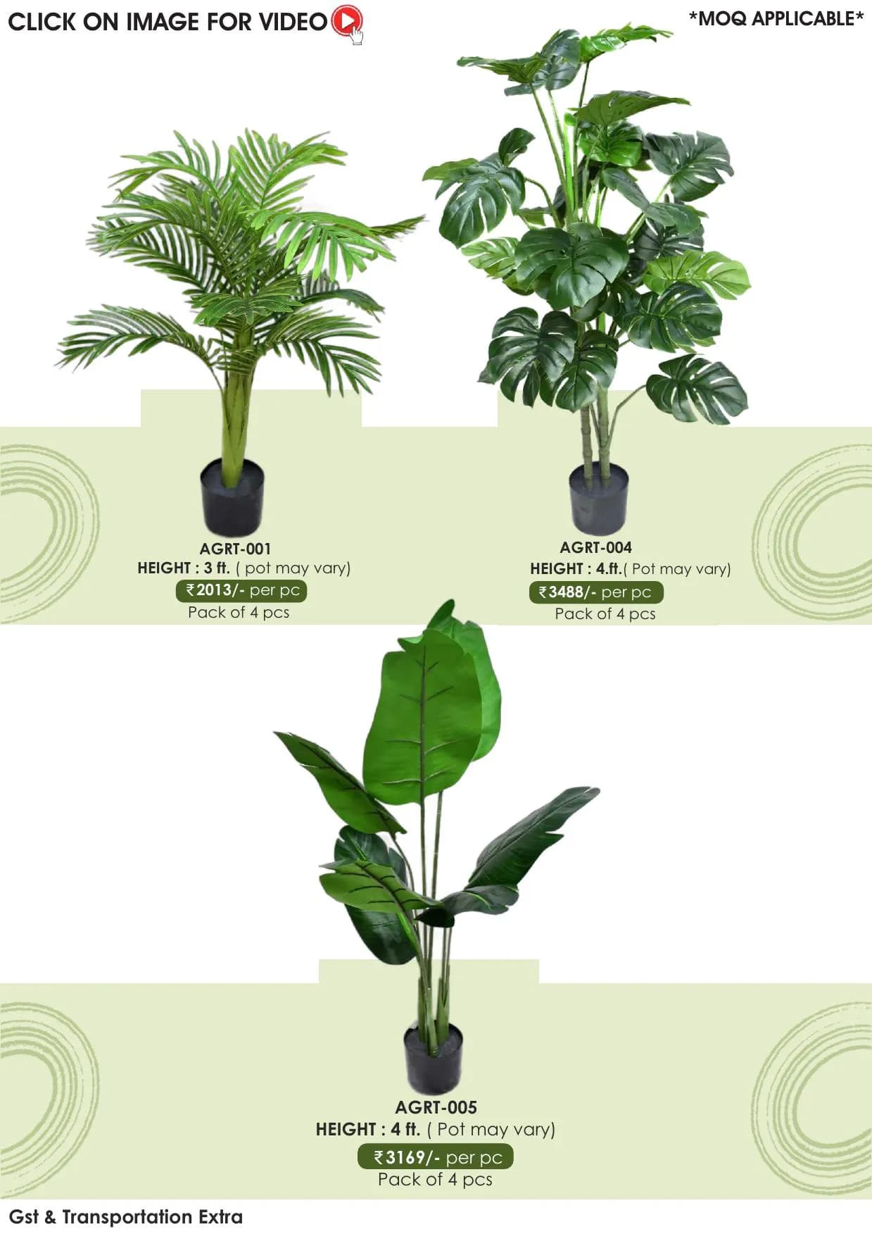Green Revolution Artificial Plants - AGRT-001