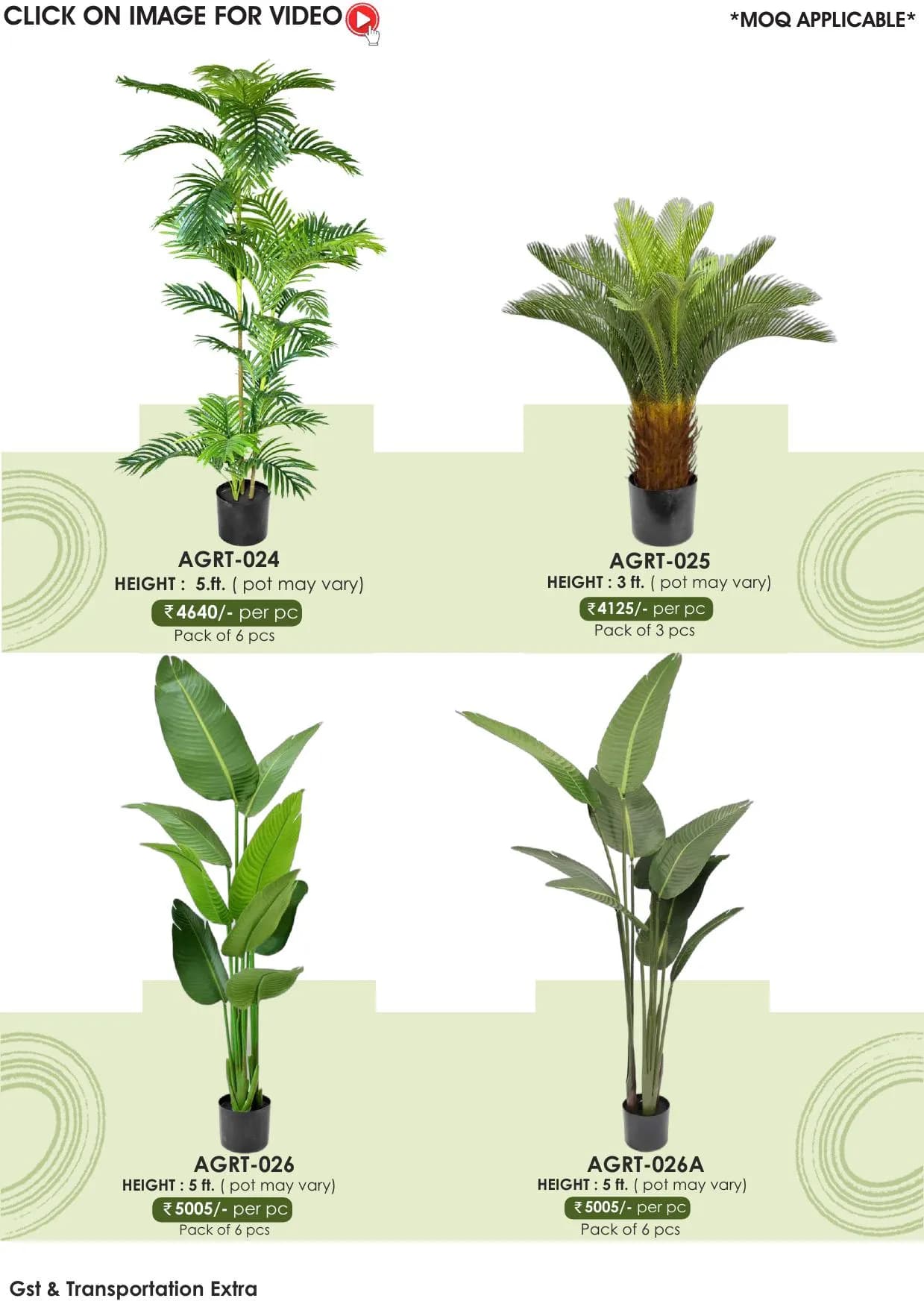 Green Revolution Artificial Plants - AGRT-024