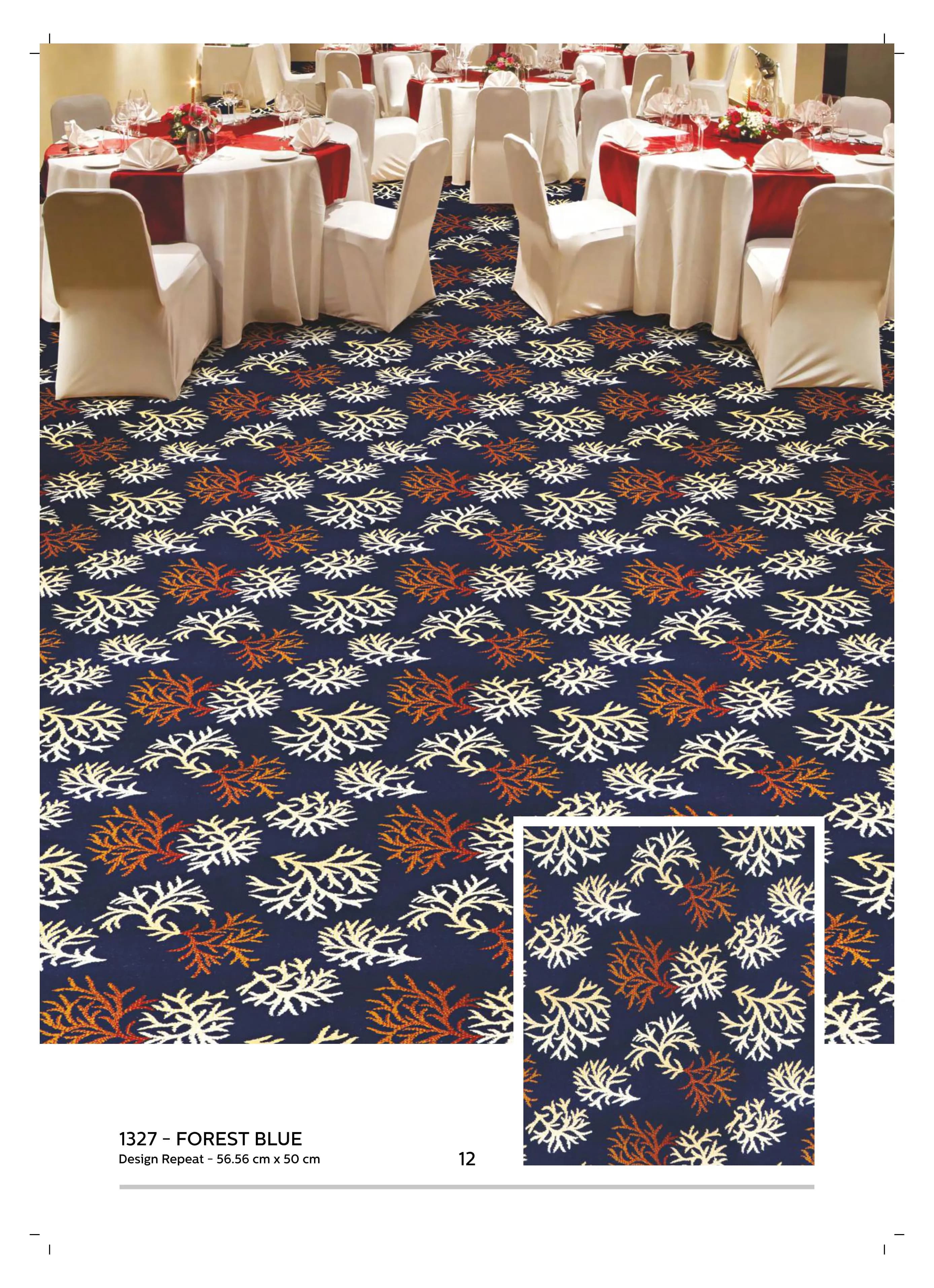 Timeless Blue Printed Carpet Rolls | Premium Quality Carpets