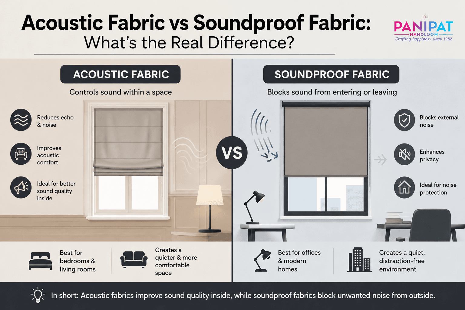 Acoustic Fabric vs Soundproof Fabric: What's the Real Difference?