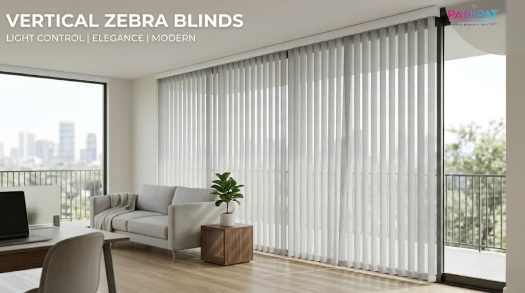 Vertical Zebra Blinds: Modern Alternative to Curtains