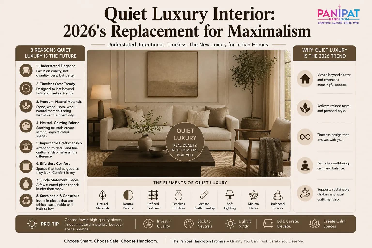 Quiet Luxury Interior: 2026's Replacement for Maximalism