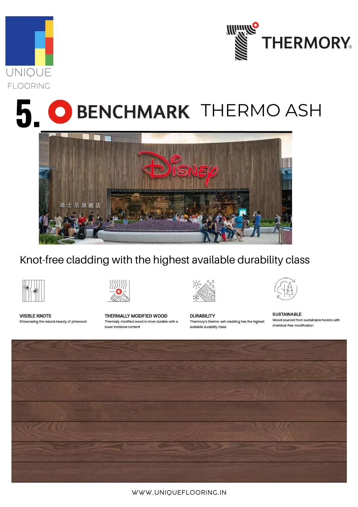 Benchmark THERMO ASH Thermory – Durable Wood