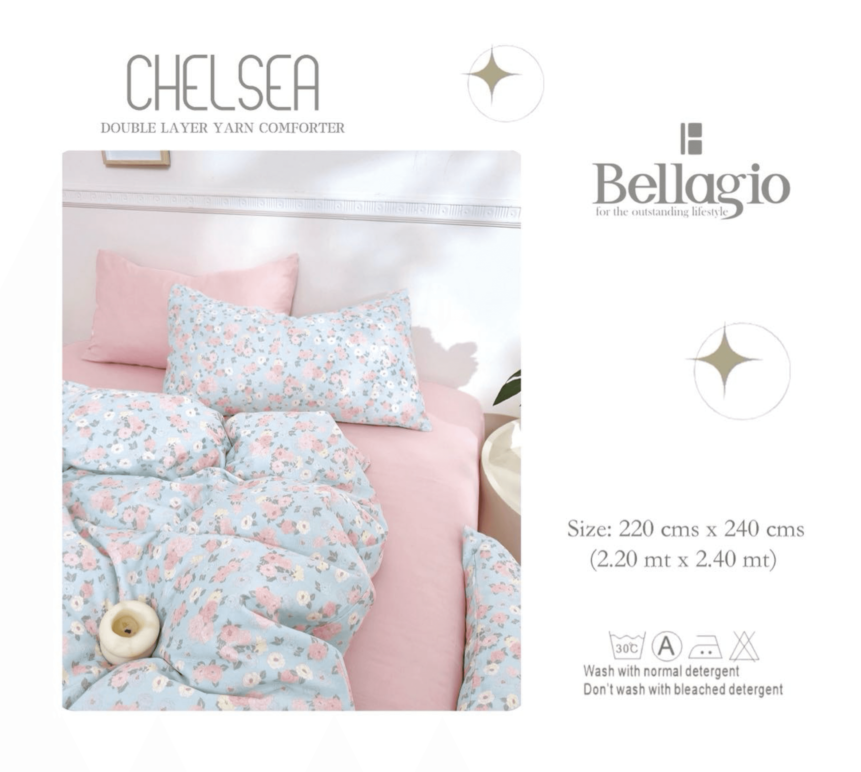 Chelsea Double Layer Yarn Comforter - 12