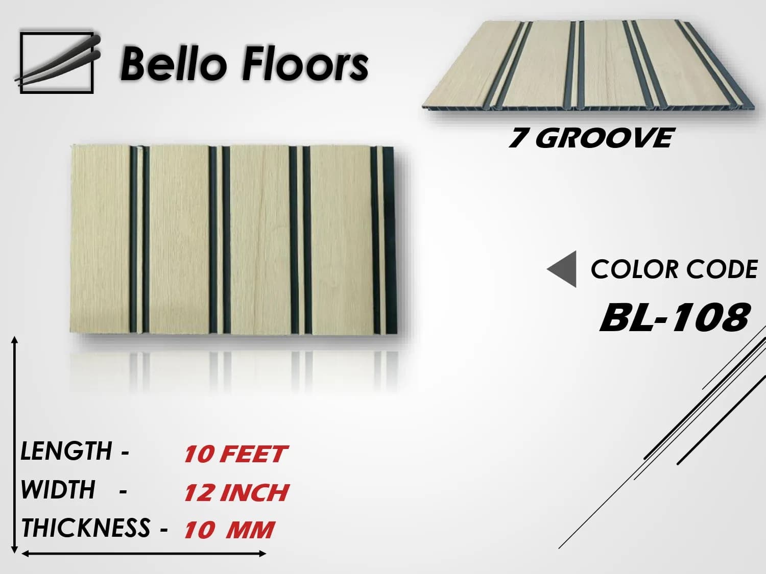 BL-108 Fluted WPC Panel - Modern Wall Décor