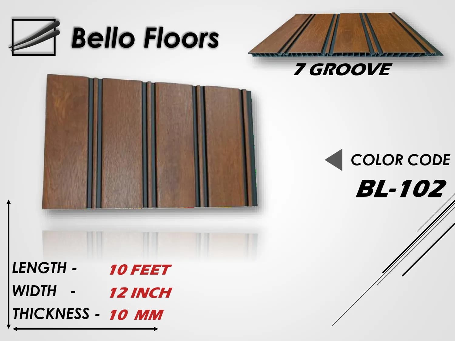 BL-102 Fluted WPC Panel - Modern Wall Décor