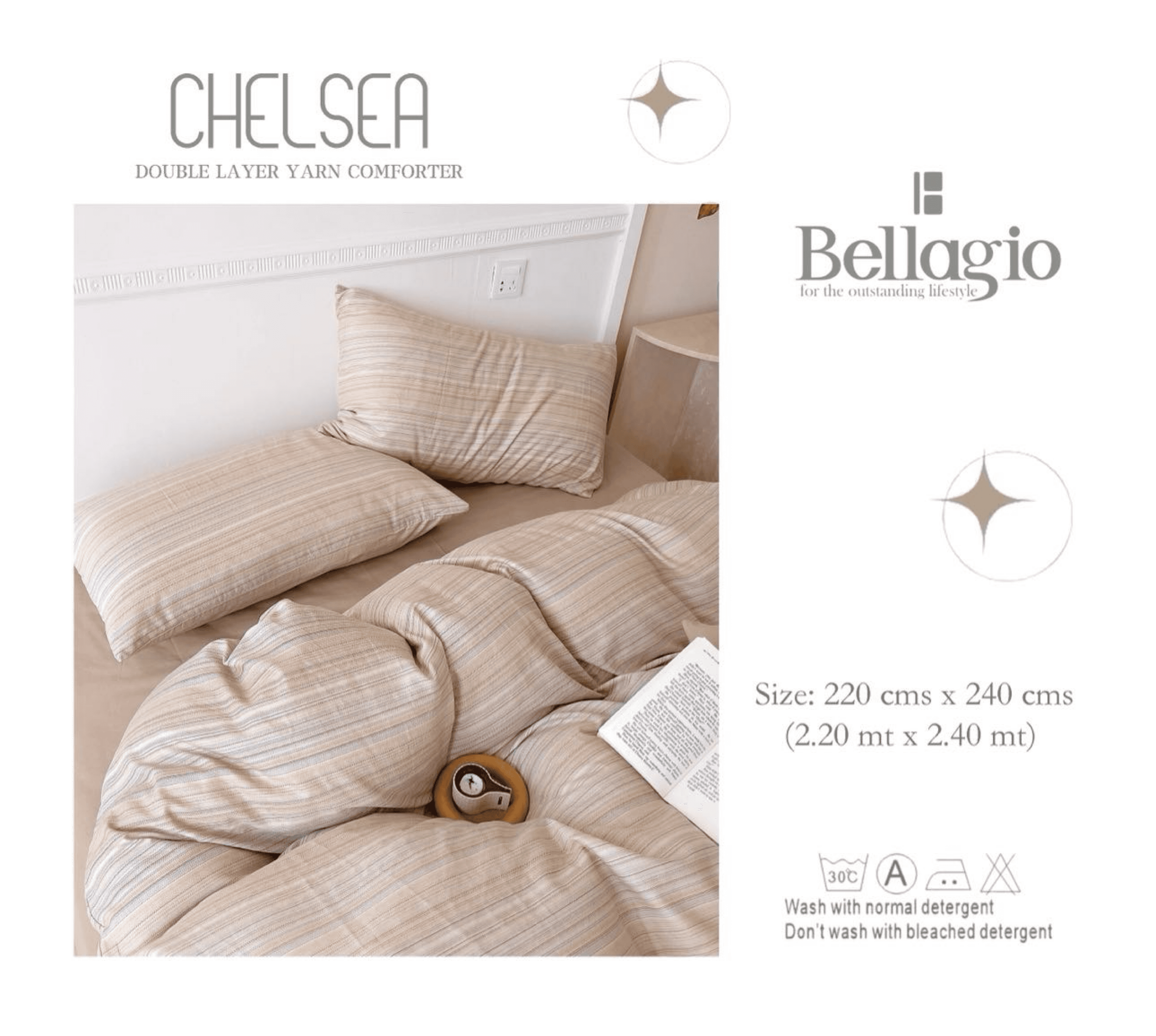 Chelsea Double Layer Yarn Comforter - 14