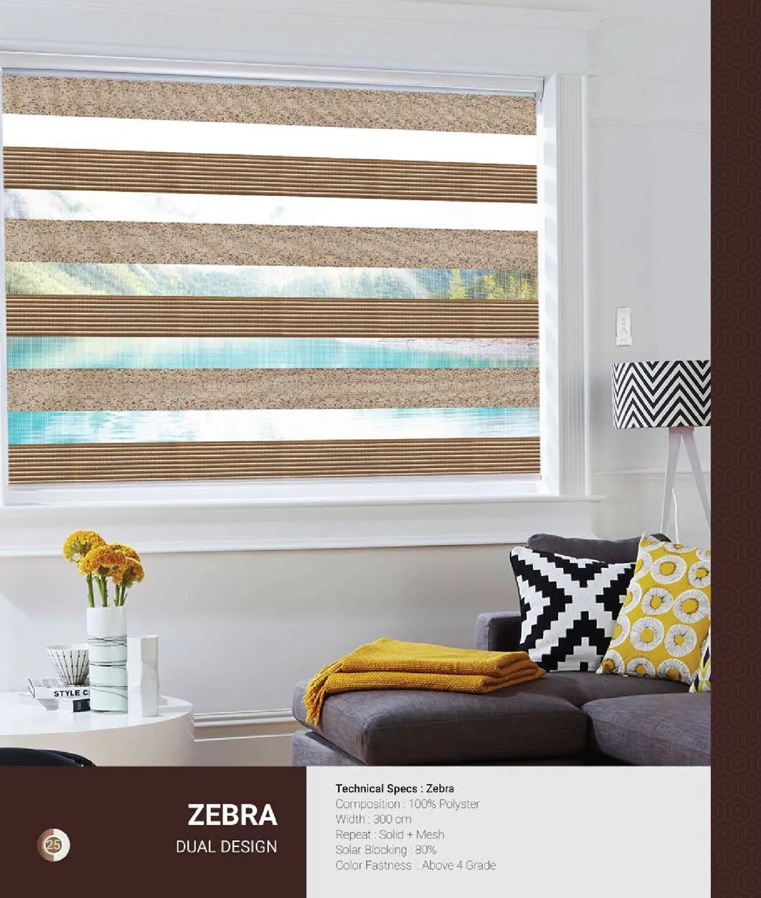 Johnson Zebra Window Blinds – DUAL DESIGN