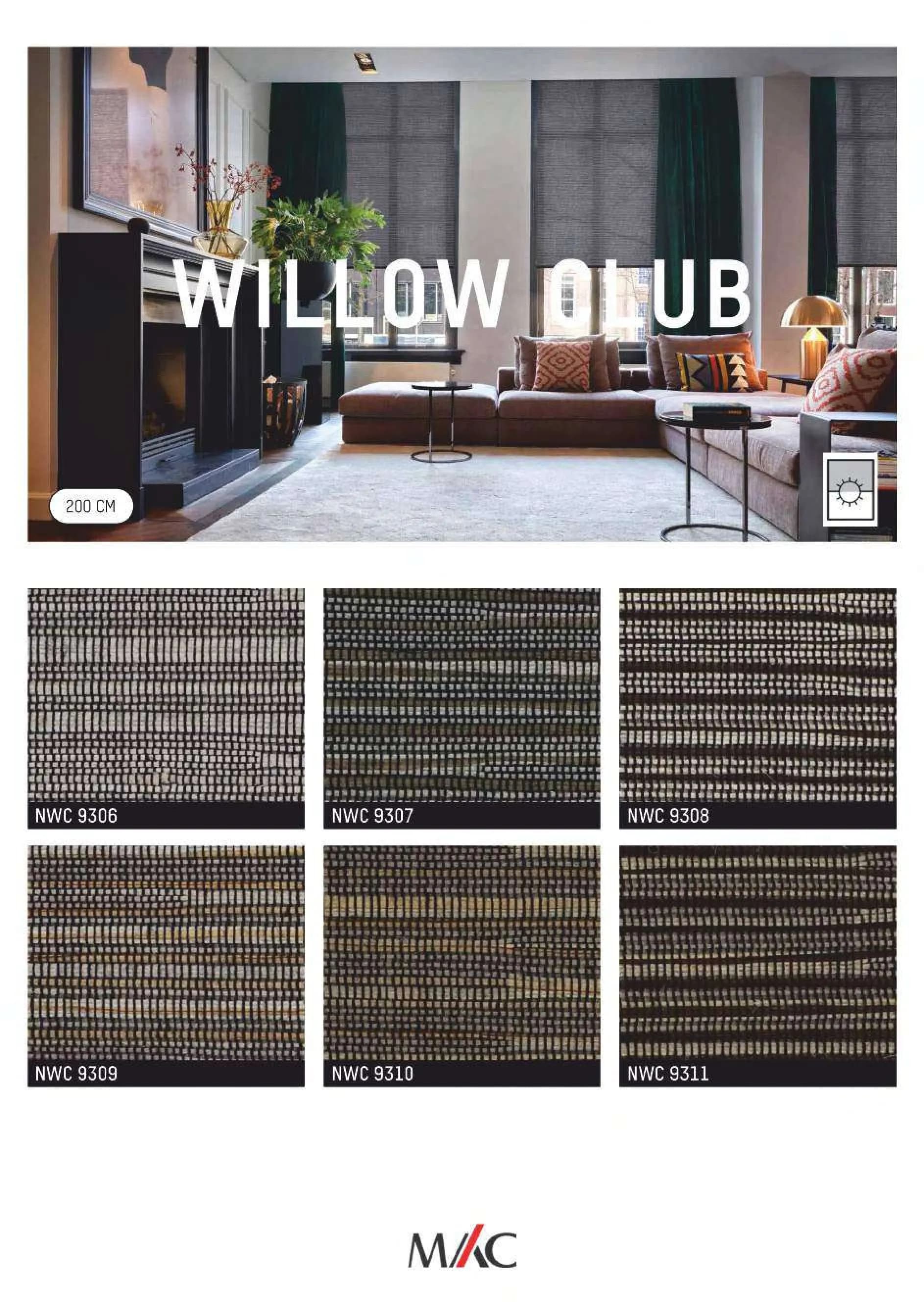 Mac Nature Blinds WILLOW CLUB – Stylish & Durable Window Blinds