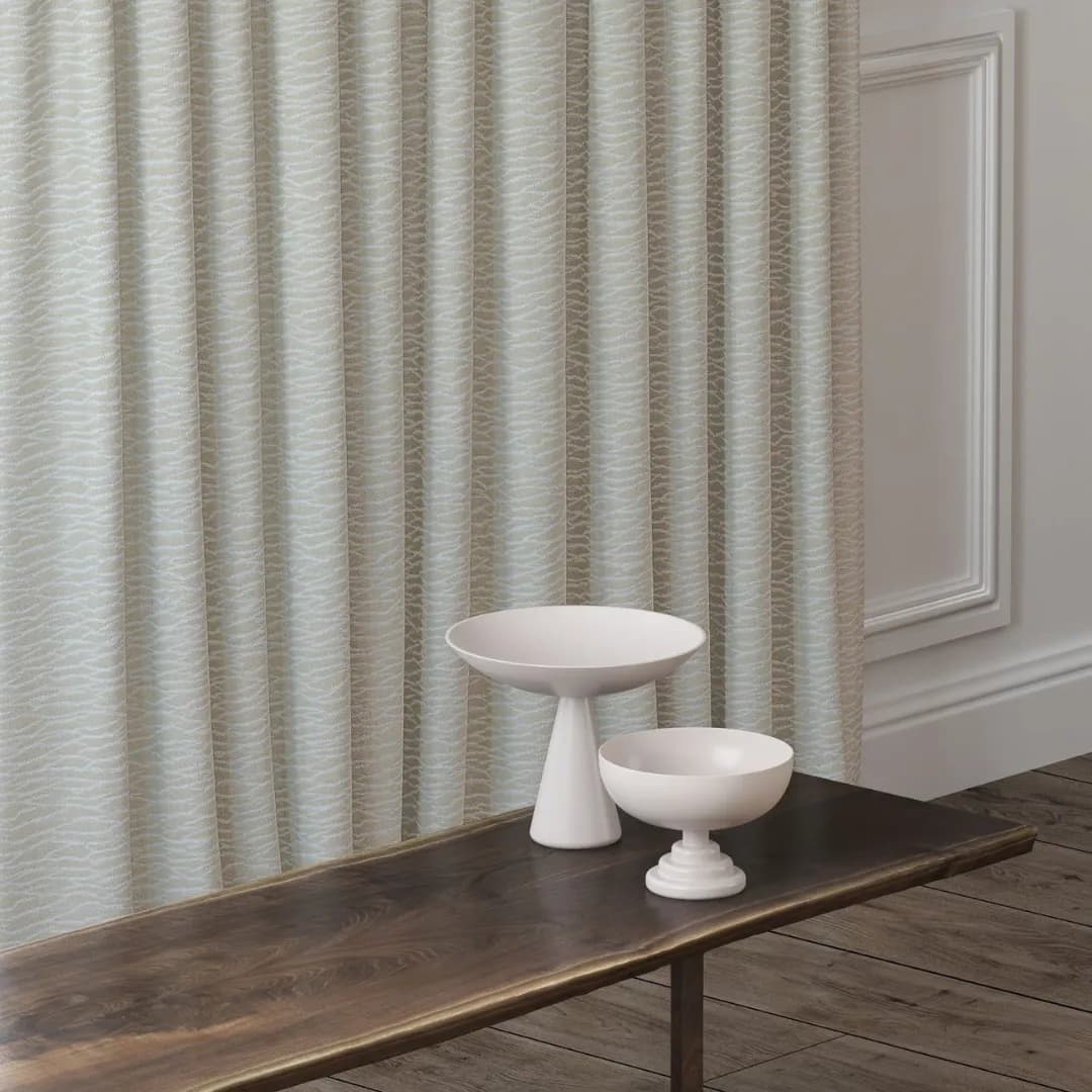 Vaya Olympia Basque Snow Curtain Fabric