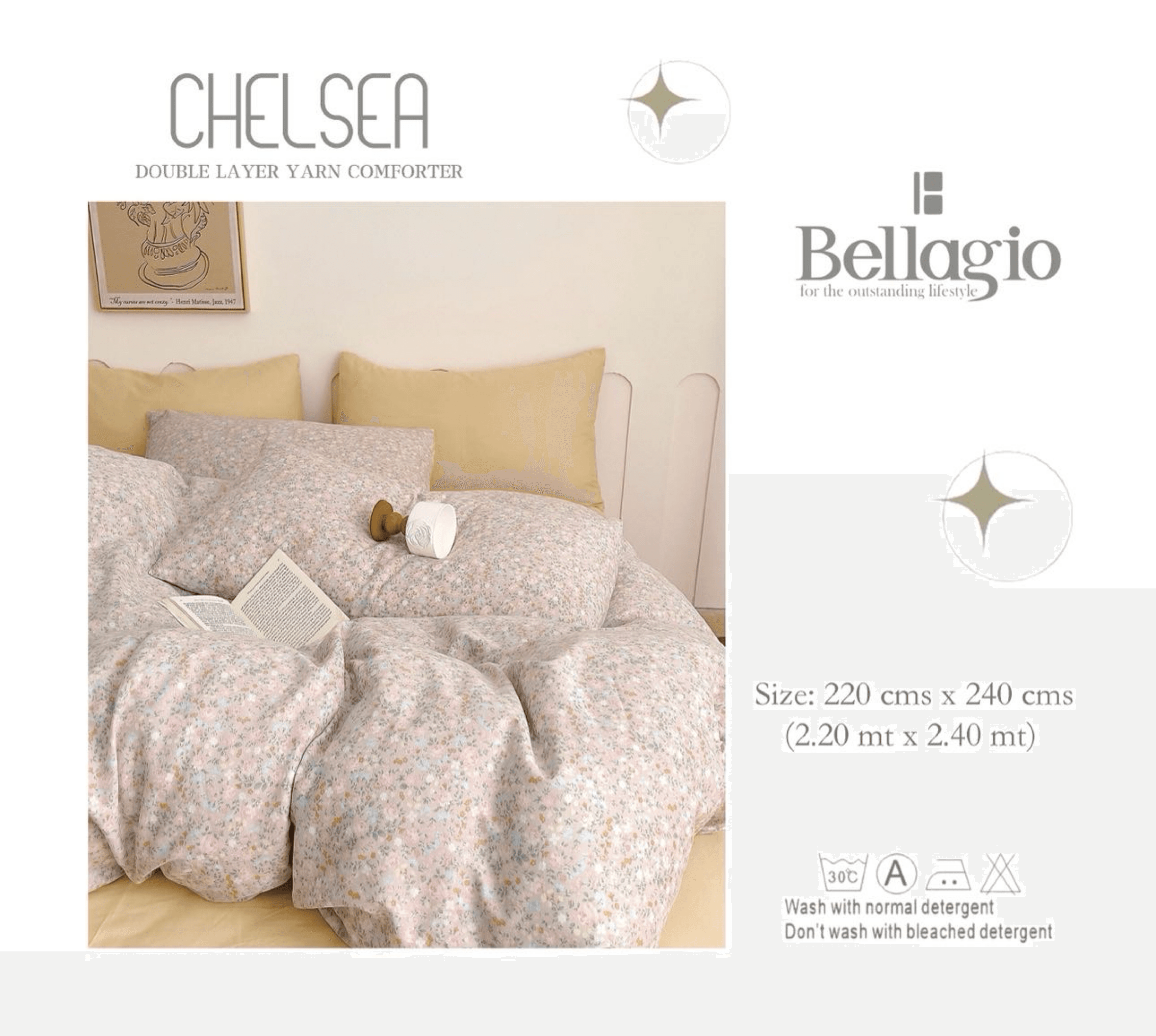 Chelsea Double Layer Yarn Comforter - 17