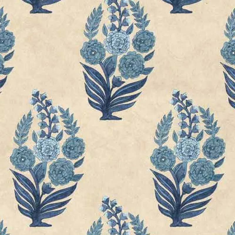 Sabya Final China Blue - Luxury Wallpapers And Fabric - W046D29AS75